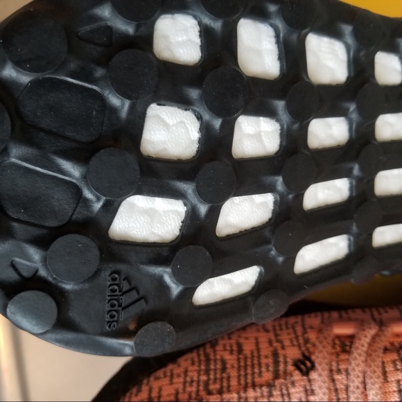 Adidas PureBOOST Running Peach/Grey Size 11 - Picture 9 of 14